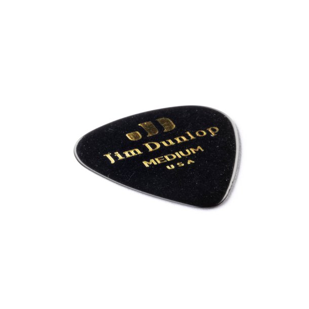 Dunlop 483P03MD Celluloid Black Classics-12 stk.